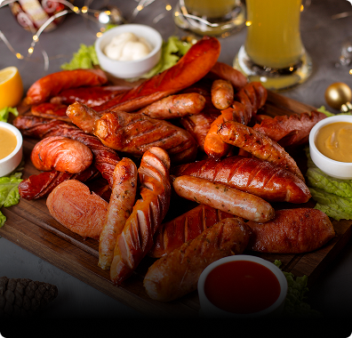 Snack delights and meat & poultry