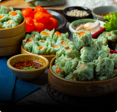 Handmade dim sum delights